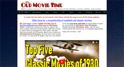 Desktop Screenshot of oldmovietime.com